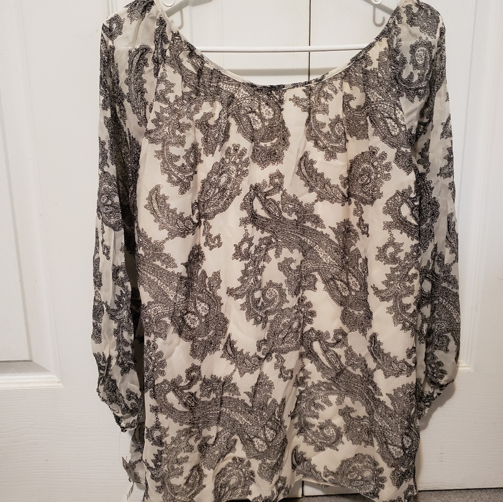NWT Pendleton Black Beige Long Sleeve Shirt, 12 - Picture 5 of 6